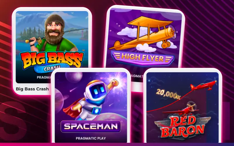 Consigue premios al instante jugando a los juegos crash en la app Betfun.