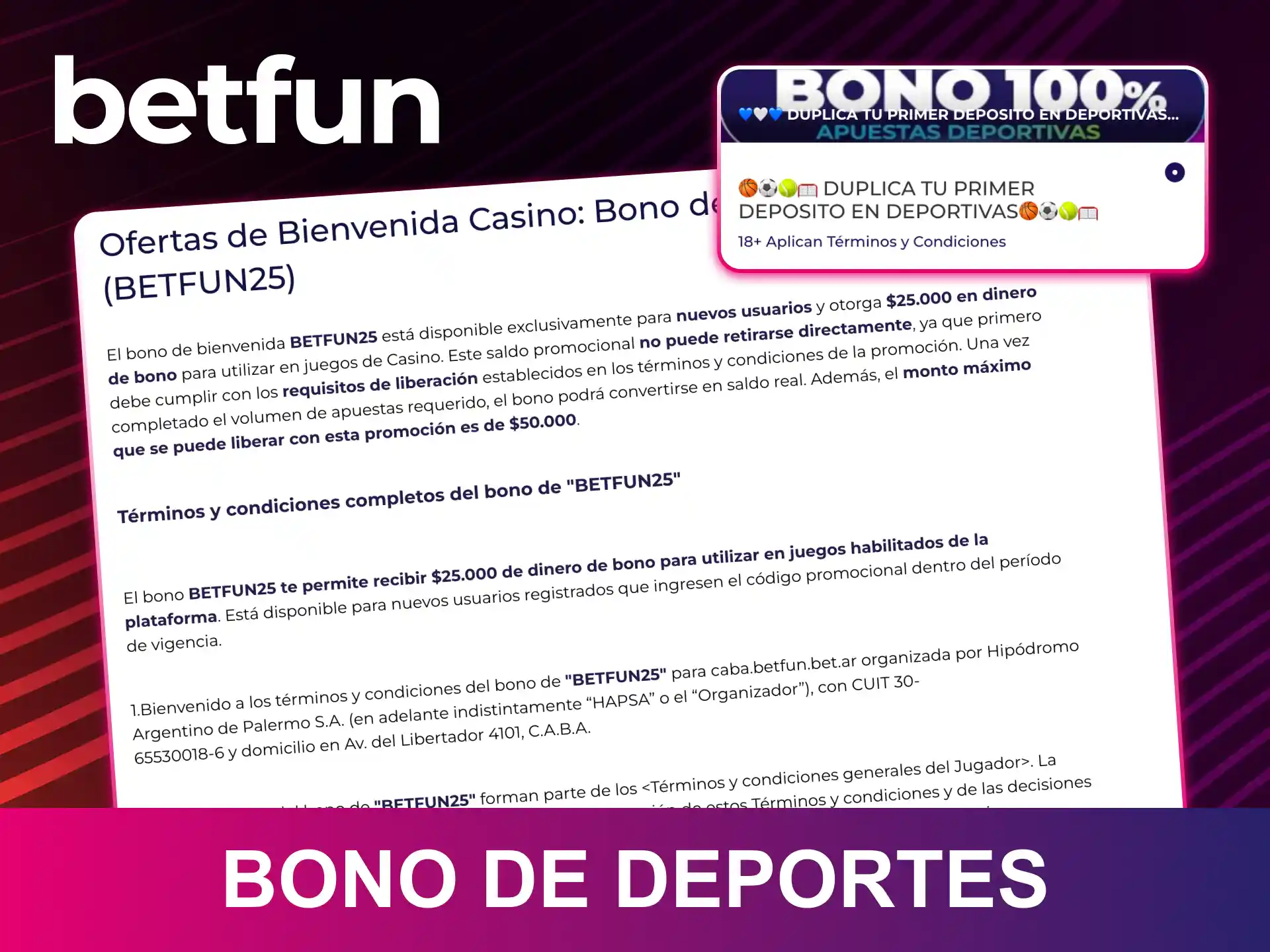 Activa tu bono de deportes en Betfun para realizar apuestas combinadas ganadoras.
